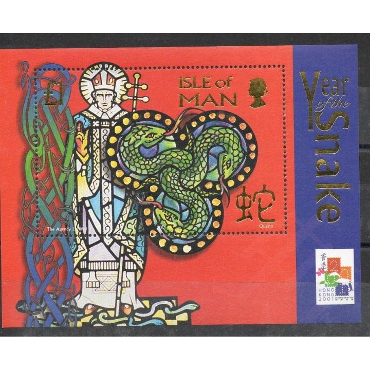 Timbres - Thème horoscope - Man (Ile de) - 2001- No BF 45