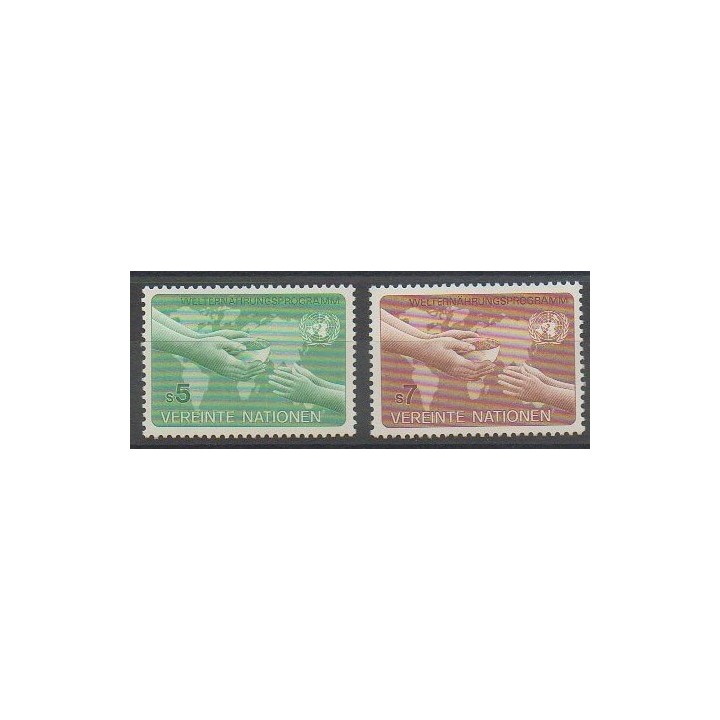 Buy this set of stamps of United Nations (UN - Vienna) of the year 1983 (Nb 32/33).