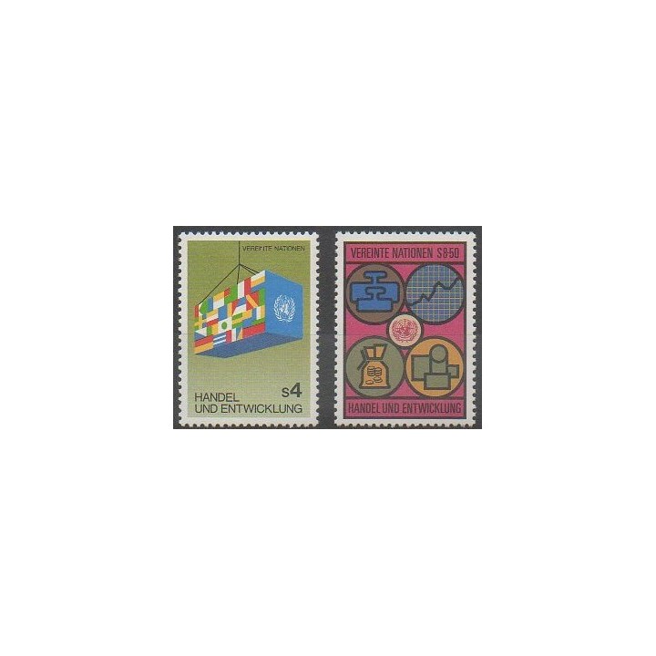 Acheter cette série de timbres des Nations Unies (ONU - Vienne) de l'année 1983 (No 34/35).