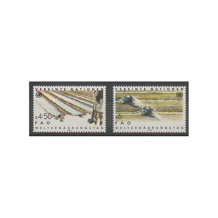 Acheter cette série de timbres des Nations Unies (ONU - Vienne) de l'année 1984 (No 39/40).