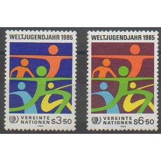 Buy this set of stamps of United Nations (UN - Vienna) of the year 1984 (Nb 45/46).