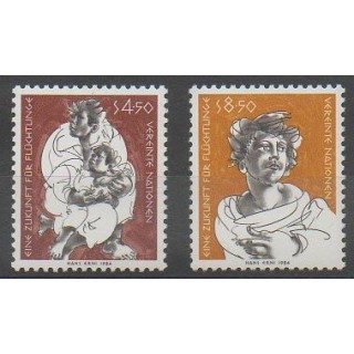 Buy this set of stamps of United Nations (UN - Vienna) of the year 1984 (Nb 43/44).