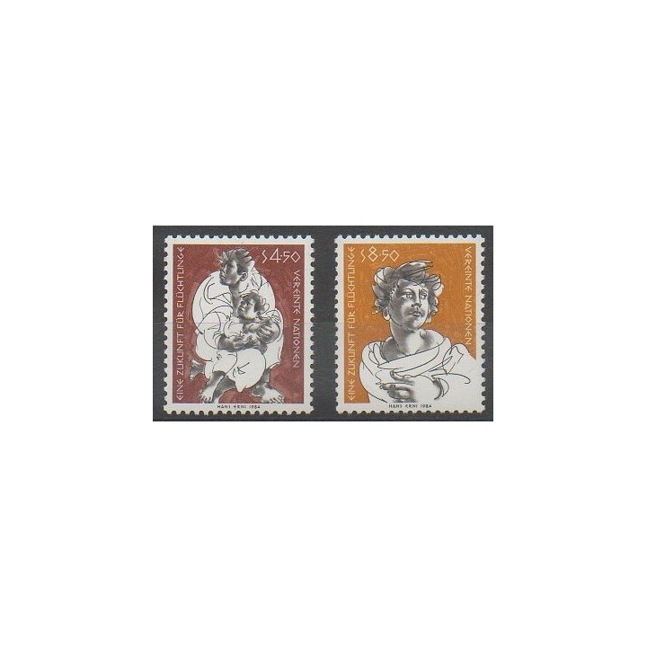 Acheter cette série de timbres des Nations Unies (ONU - Vienne) de l'année 1984 (No 43/44).