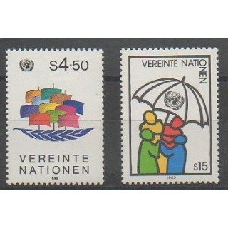 Acheter cette série de timbres des Nations Unies (ONU - Vienne) de l'année 1985 (No 49/50).