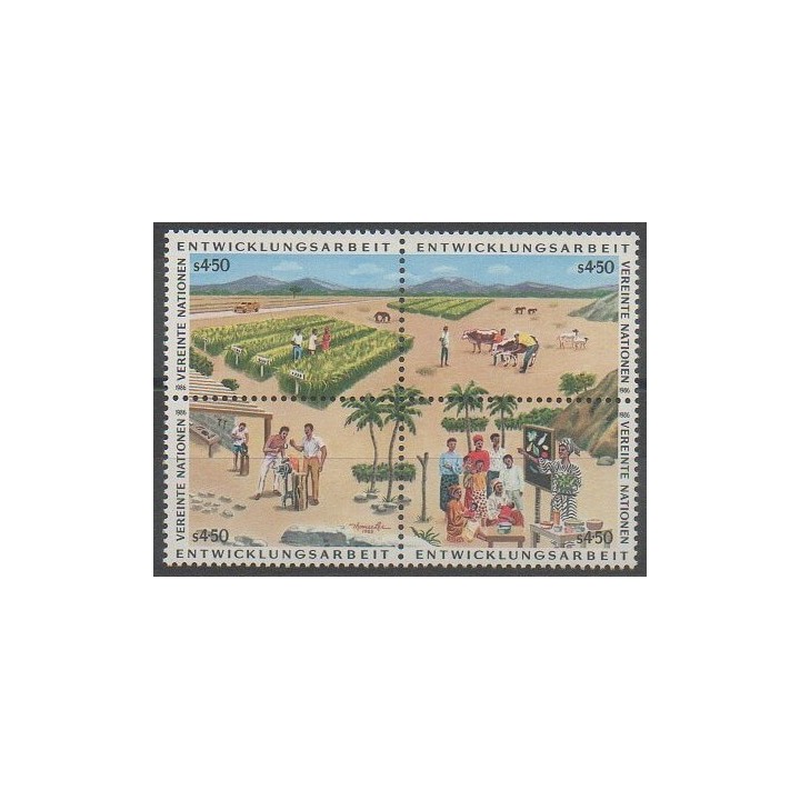 Buy this set of stamps of United Nations (UN - Vienna) of the year 1986 (Nb 56/59).