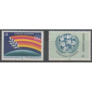 Acheter cette série de timbres des Nations Unies (ONU - Vienne) de l'année 1986 (No 62/63).