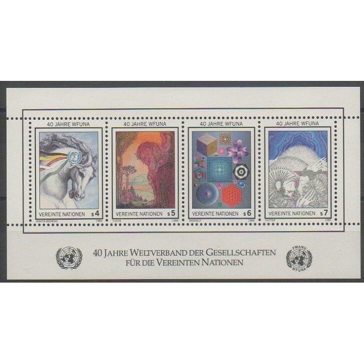 Buy this souvenir sheet  of United Nations (UN - Vienna) of the year 1986 (Nb BF3).
