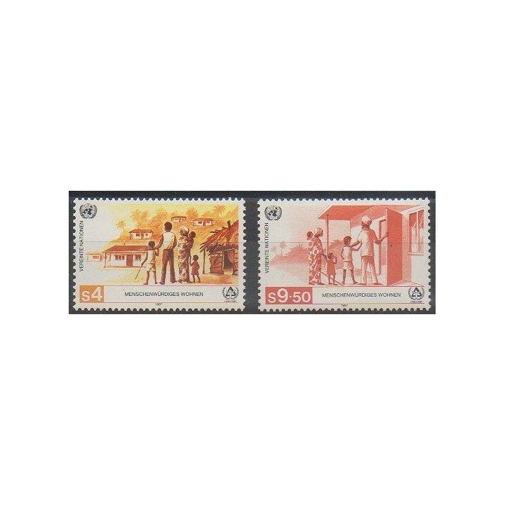 Acheter cette série de timbres des Nations Unies (ONU - Vienne) de l'année 1987 (No 69/70).