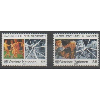 Acheter cette série de timbres des Nations Unies (ONU - Vienne) de l'année 1987 (No 71/72).