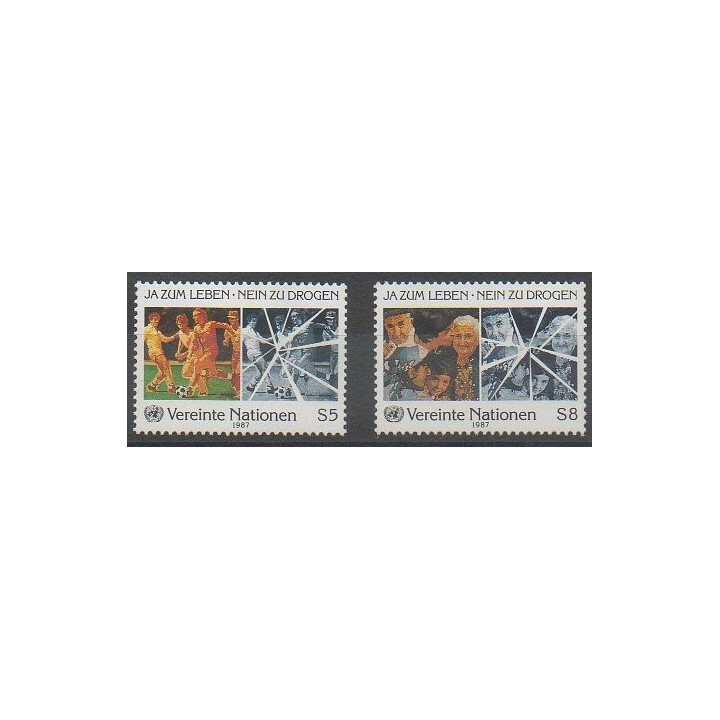 Buy this set of stamps of United Nations (UN - Vienna) of the year 1987 (Nb 71/72).