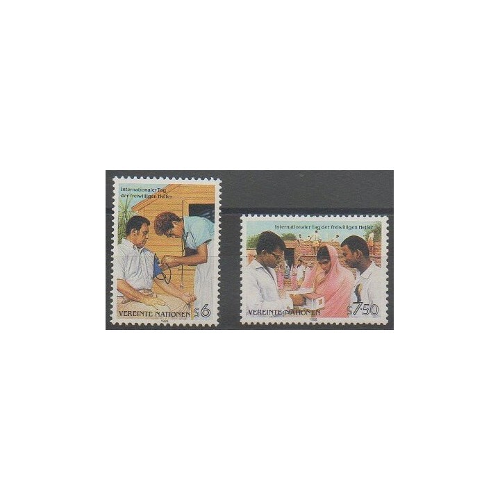 Buy this set of stamps of United Nations (UN - Vienna) of the year 1988 (Nb 83/84).