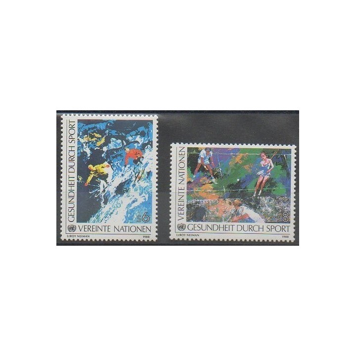 Buy this set of stamps of United Nations (UN - Vienna) of the year 1988 (Nb 85/86).