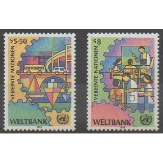 Acheter cette série de timbres des Nations Unies (ONU - Vienne) de l'année 1989 (No 89/90).