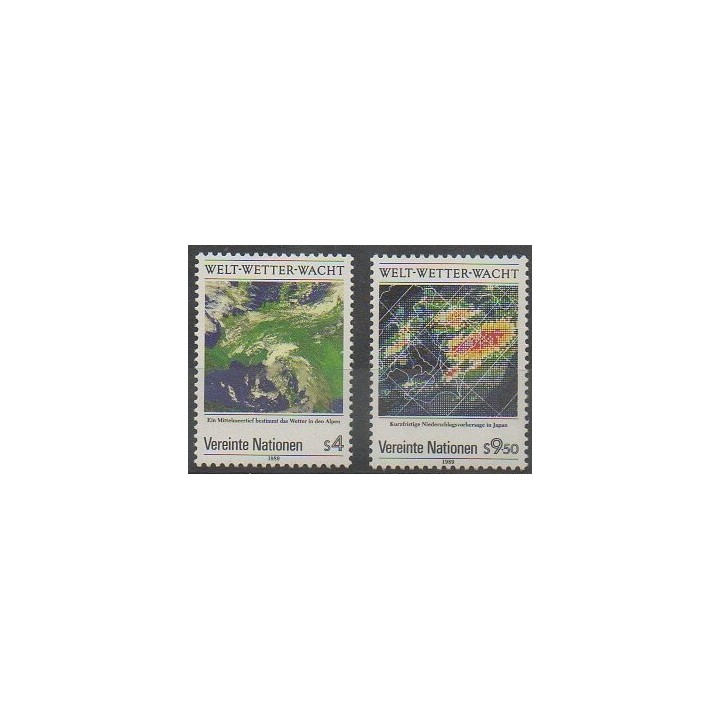 Buy this set of stamps of United Nations (UN - Vienna) of the year 1989 (Nb 92/93).