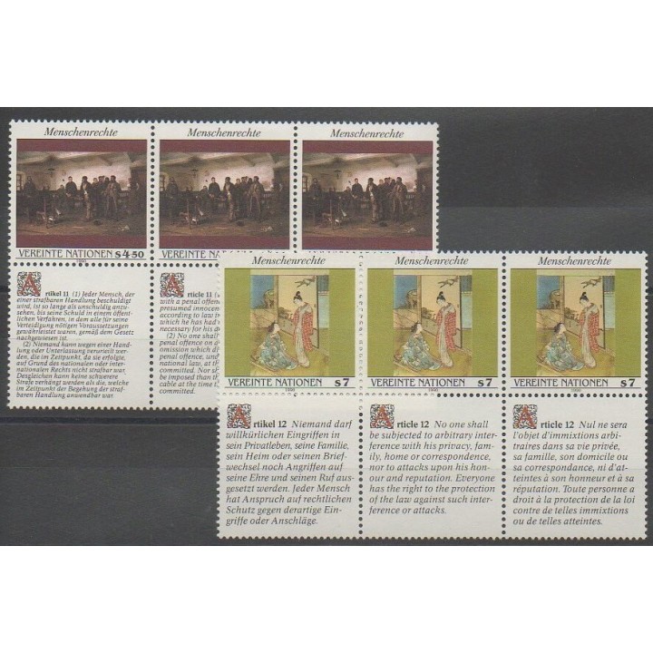 Buy this set of stamps of United Nations (UN - Vienna) of the year 1990 (Nb 112/117).