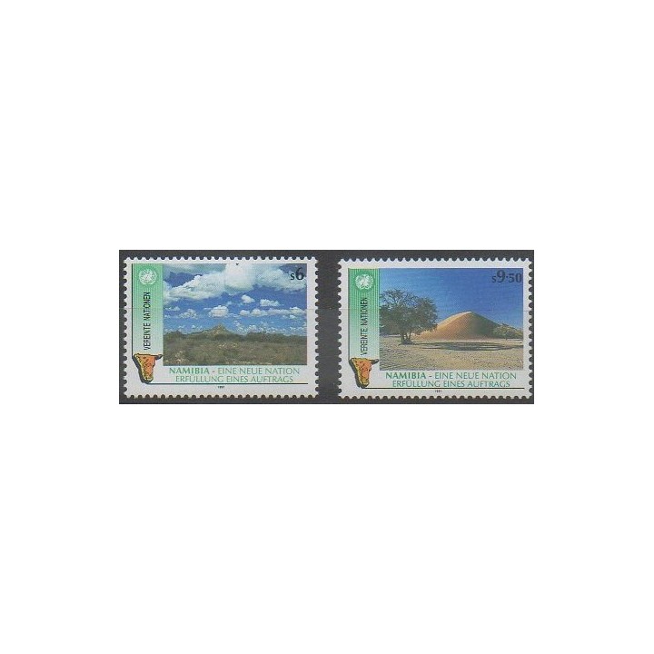 Acheter cette série de timbres des Nations Unies (ONU - Vienne) de l'année 1991 (No 122/123).