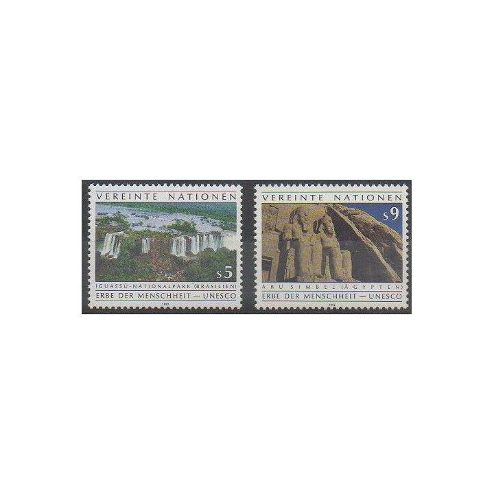 Buy this set of stamps of United Nations (UN - Vienna) of the year 1992 (Nb 137/138).
