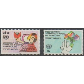 Buy this set of stamps of United Nations (UN - Vienna) of the year 1992 (Nb 147/148).