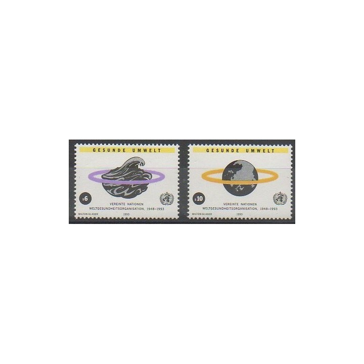 Buy this set of stamps of United Nations (UN - Vienna) of the year 1993 (Nb 163/164).