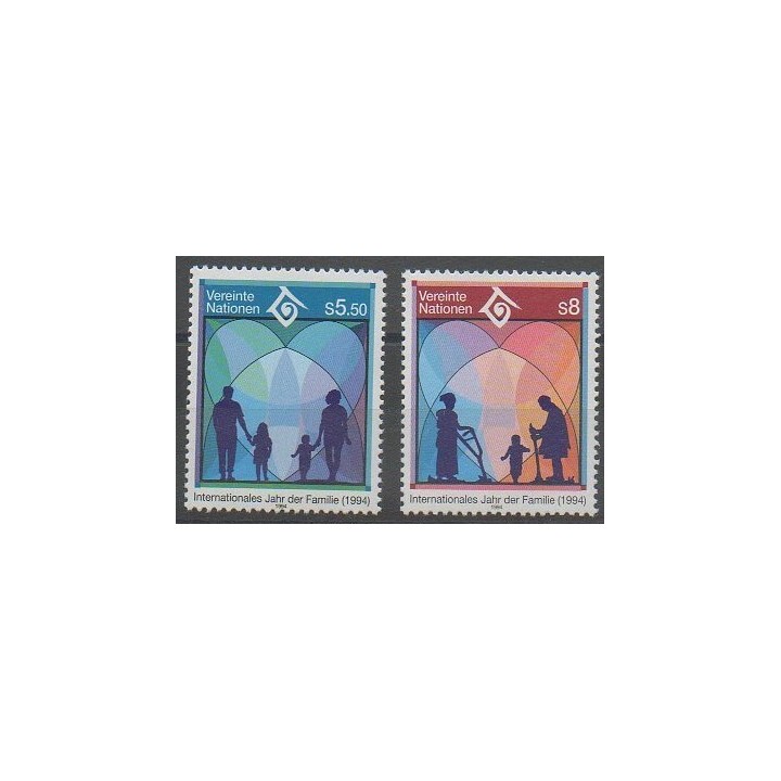 Acheter cette série de timbres des Nations Unies (ONU - Vienne) de l'année 1994 (No 180/181).