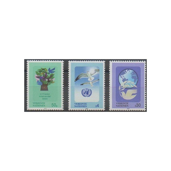 Acheter cette série de timbres des Nations Unies (ONU - Vienne) de l'année 1994 (No 187/189).