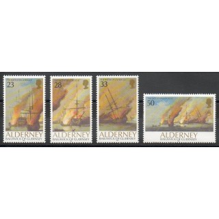 Timbres - Thème histoire divers - Aurigny (Alderney) - 1992- No 55/58