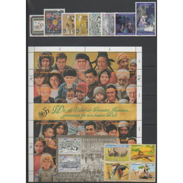 Buy the stamps and the souvenir sheet of United Nations (UN - Vienna) of the year 1995 (Nb 198/221 - BF6).