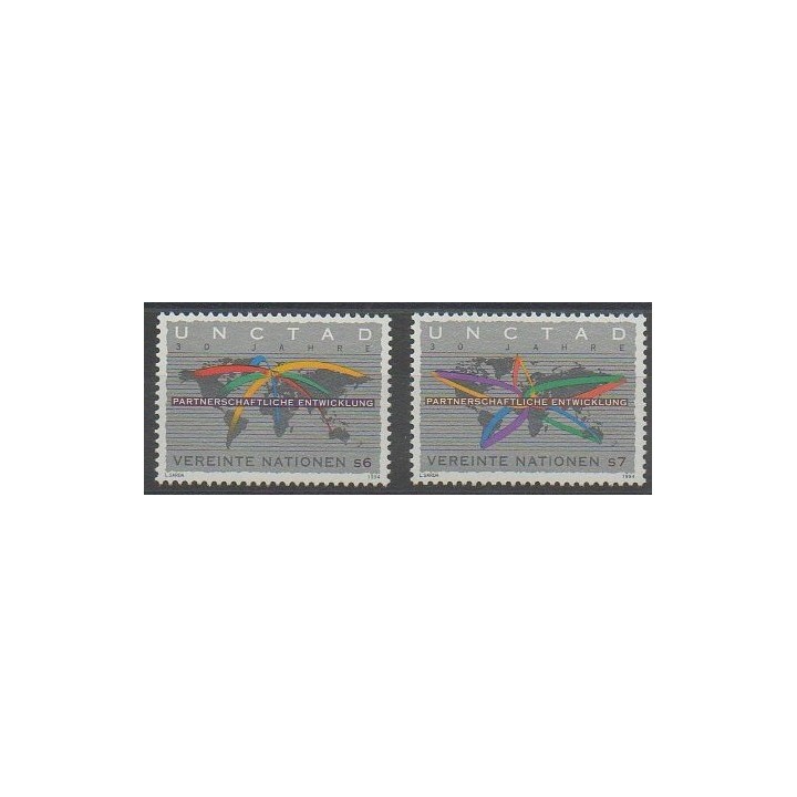 Buy this set of stamps of United Nations (UN - Vienna) of the year 1994 (Nb 196/197).