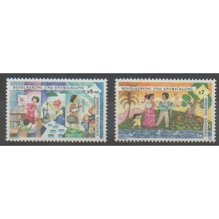 Acheter cette série de timbres des Nations Unies (ONU - Vienne) de l'année 1994 (No 194/195).