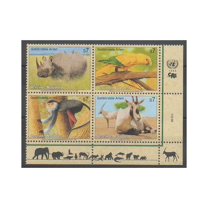 Buy this set of stamps of United Nations (UN - Vienna) of the year 1995 (Nb 200/203).