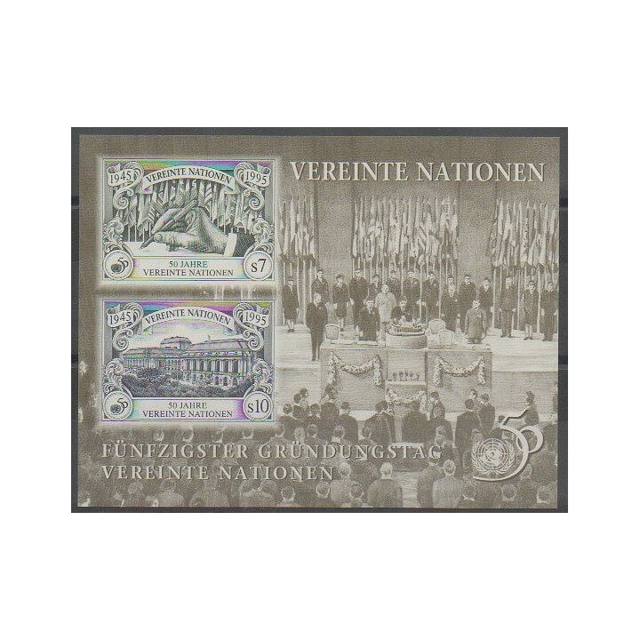 Buy this souvenir sheet  of United Nations (UN - Vienna) of the year 1995 (Nb BF6).