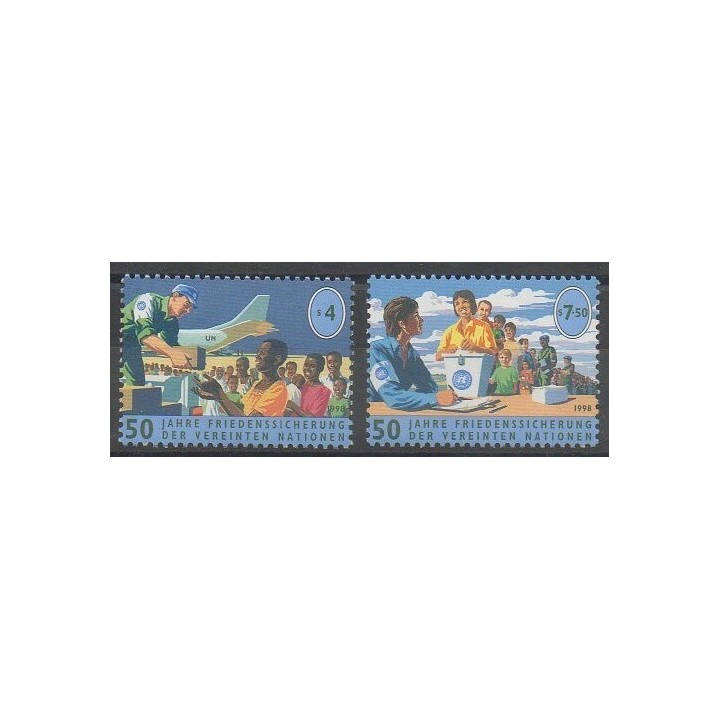 Acheter cette série de timbres des Nations Unies (ONU - Vienne) de l'année 1998 (No 284/285).