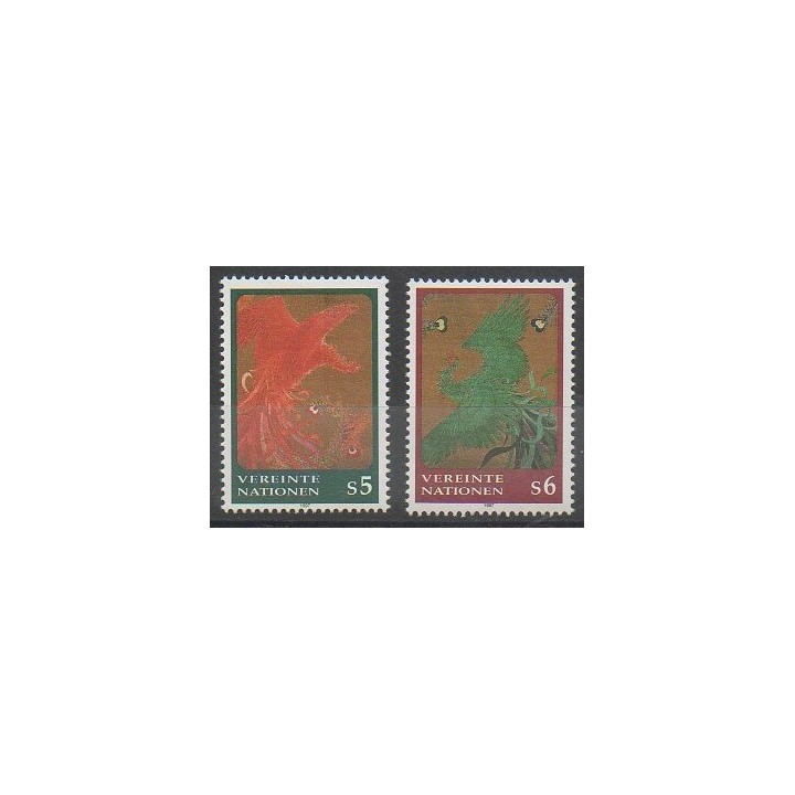 Buy this set of stamps of United Nations (UN - Vienna) of the year 1997 (Nb 240/241).