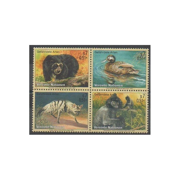 Buy this set of stamps of United Nations (UN - Vienna) of the year 2001 (Nb 342/345).