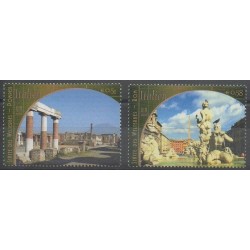 Nations Unies (ONU - Vienne) - 2002 - No 384/385 - Monuments