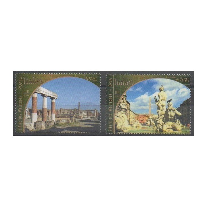 Buy this set of stamps of United Nations (UN - Vienna) of the year 2002 (Nb 384/385).
