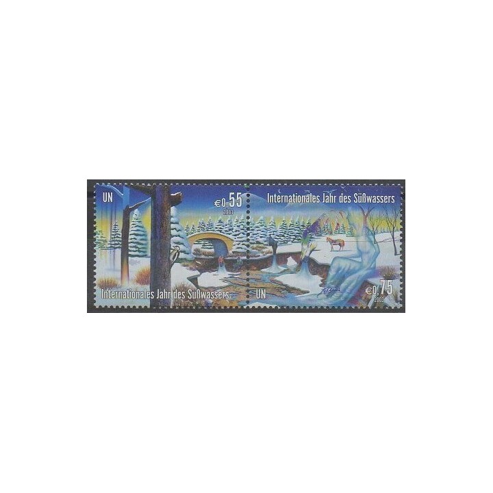 Acheter cette série de timbres des Nations Unies (ONU - Vienne) de l'année 2003 (No 405/406).