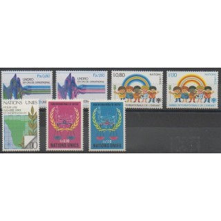 Acheter les timbres des Nations Unies (ONU - Genève)  de l'année 1979 (No 81/87).