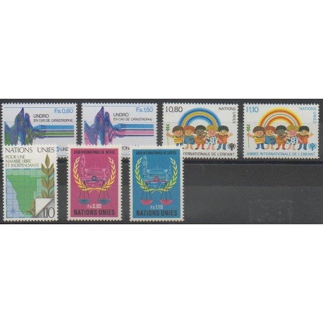 Nations Unies (ONU - Genève) - Année complète - 1979 - No 81/87