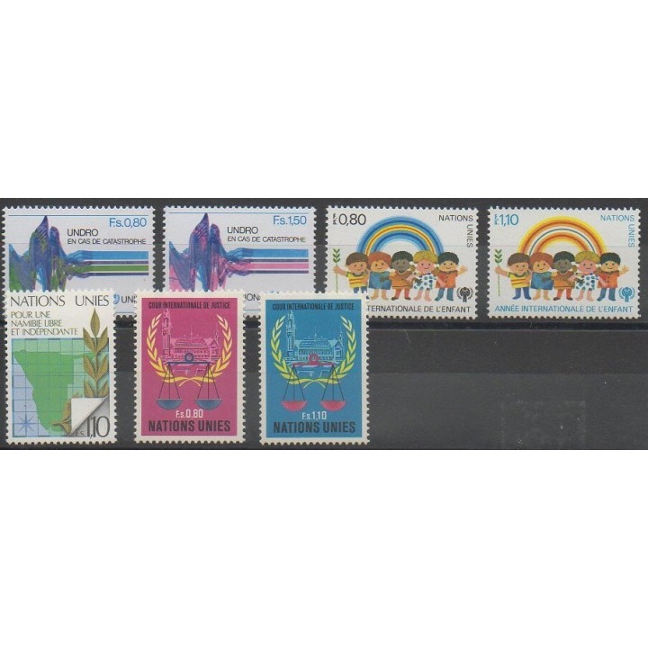 Buy the stamps of United Nations (UN - Geneva) of the year 1979 (Nb 81/87).