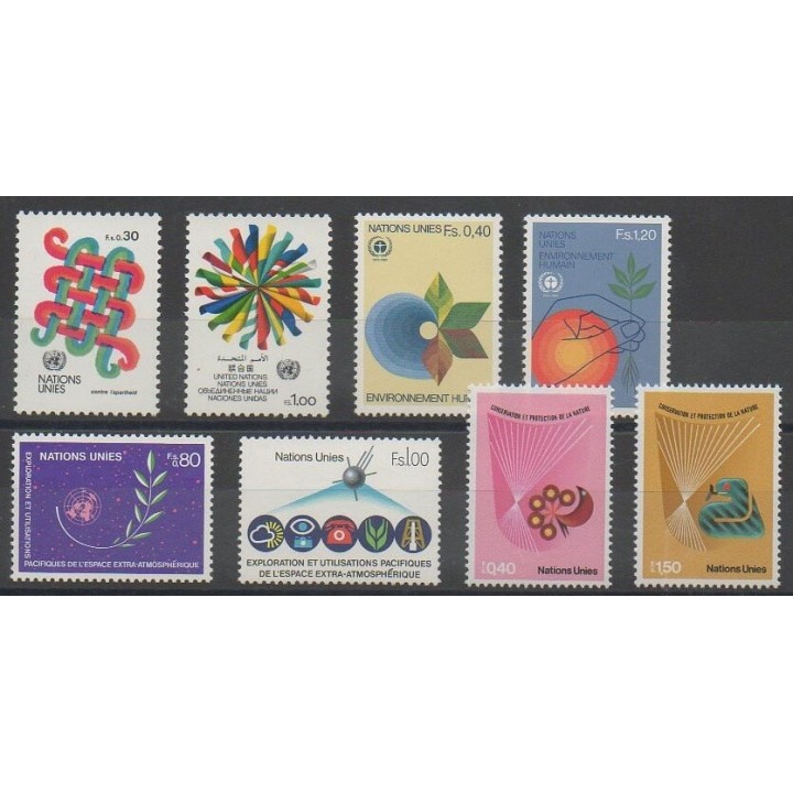 Buy the stamps of United Nations (UN - Geneva) of the year 1982 (Nb 103/110).