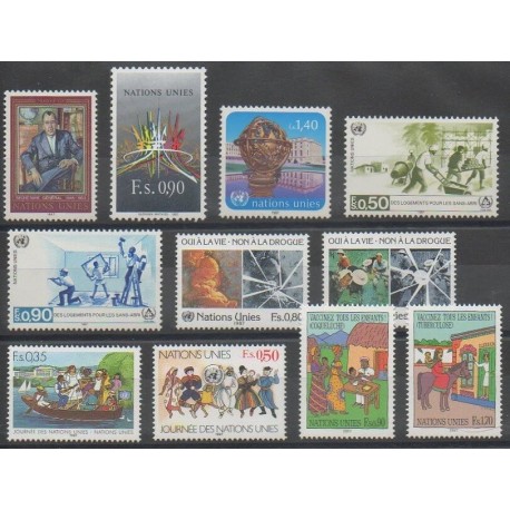 United Nations (UN - Geneva) - Complete Year - 1987 - Nb 151/161