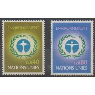 Acheter cette série de timbres des Nations Unies (ONU - Genève)  de l'année 1972 (No 25/26).