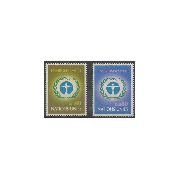 Buy this set of stamps of United Nations (UN - Geneva) of the year 1972 (Nb 25/26).