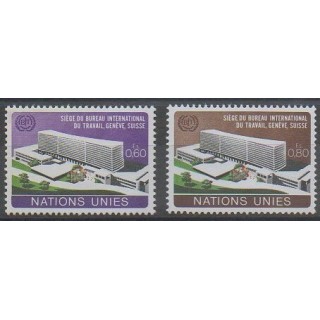Acheter cette série de timbres des Nations Unies (ONU - Genève)  de l'année 1974 (No 37/38).