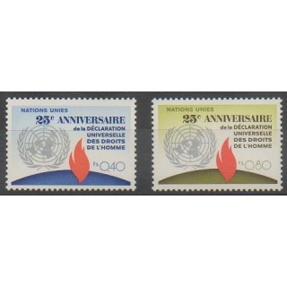 Buy this set of stamps of United Nations (UN - Geneva) of the year 1973 (Nb 35/36).