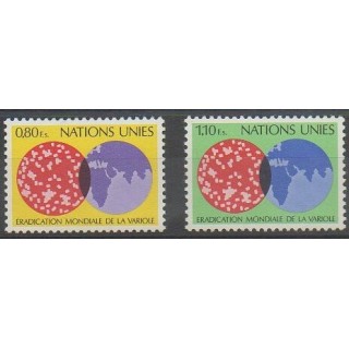 Acheter cette série de timbres des Nations Unies (ONU - Genève)  de l'année 1978 (No 73/74).