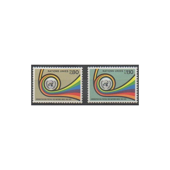 Buy this set of stamps of United Nations (UN - Geneva) of the year 1976 (Nb 60/61).