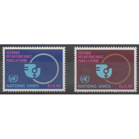 Nations Unies (ONU - Genève) - 1980 - No 89/90 - Nations unies