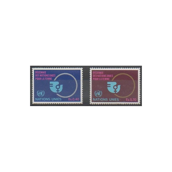 Acheter cette série de timbres des Nations Unies (ONU - Genève)  de l'année 1980 (No 89/90).